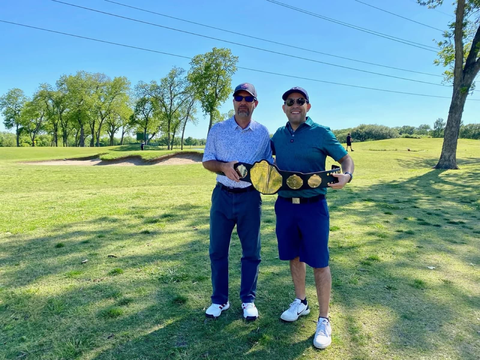 Paco B. & Mike M. with the belt