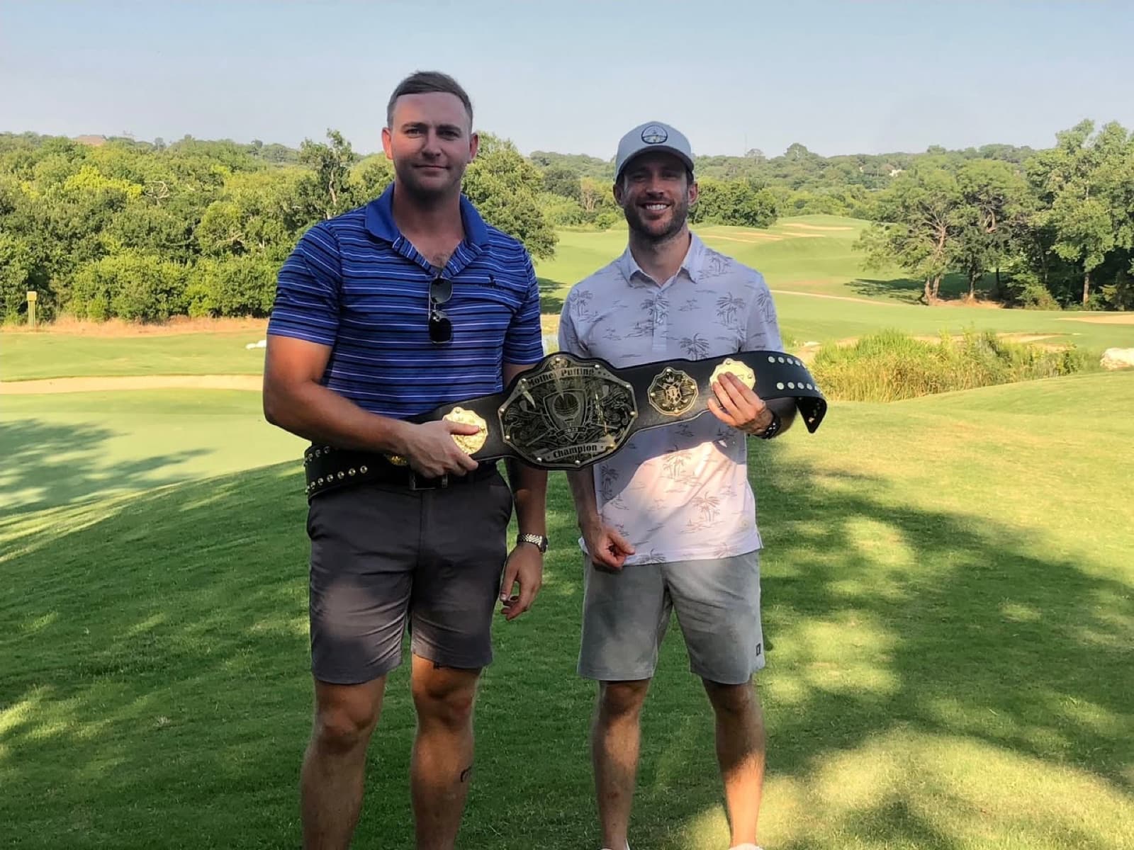 Brett C. & Jonah P. with the belt