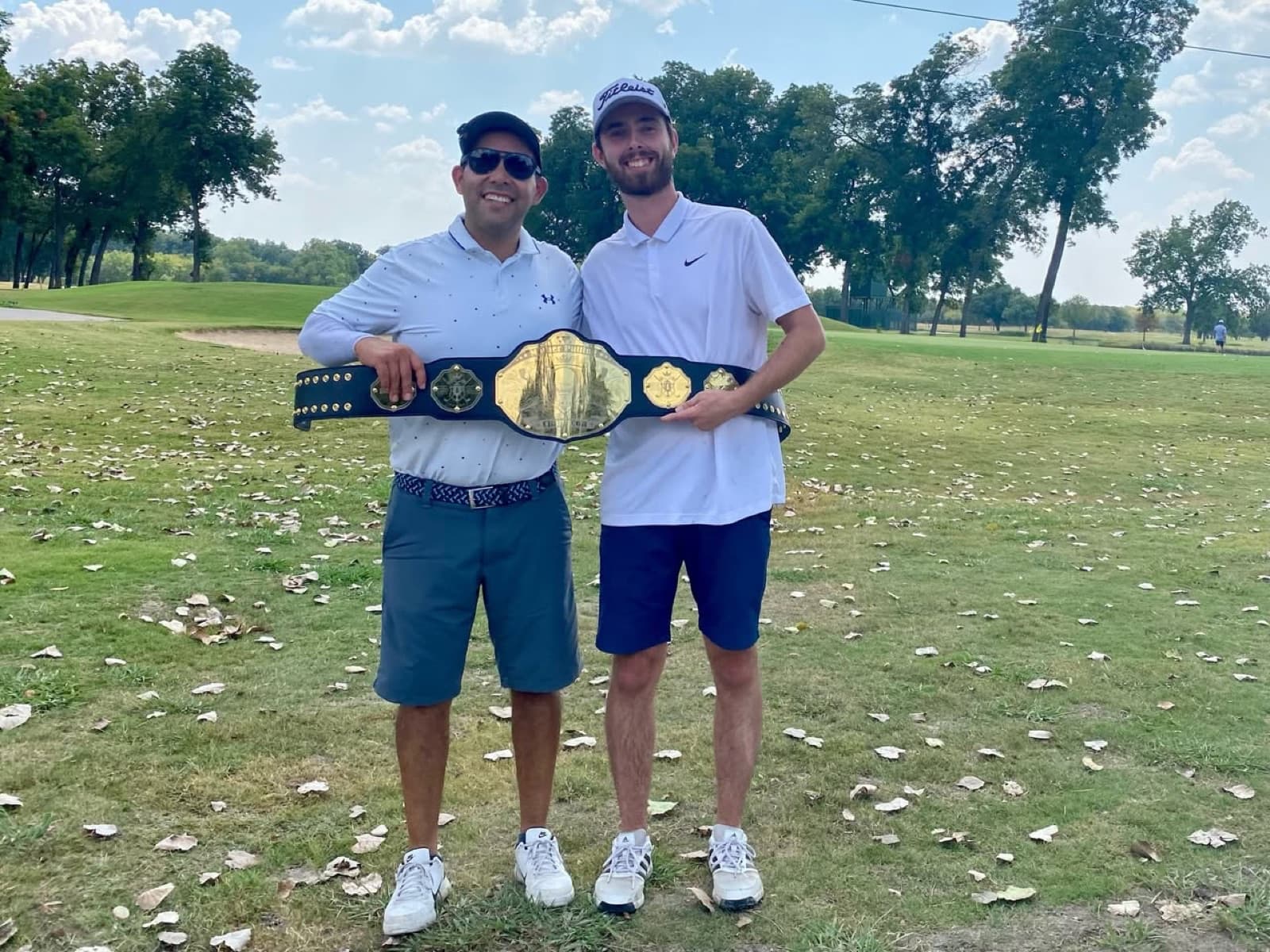 Paco B. & Isaac A. with the belt